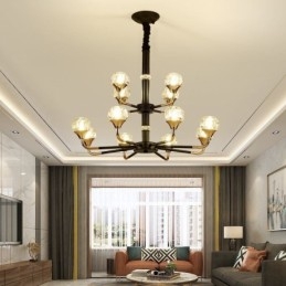 Lampă modernă din cristal Candelabru elegant din cristal
