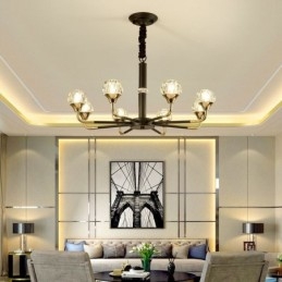 Lampă modernă din cristal Candelabru elegant din cristal