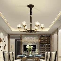 Lampă modernă din cristal Candelabru elegant din cristal