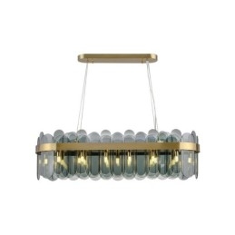 Plafoniera minimalistă din sticlă de culoare unică dreptunghiulară
