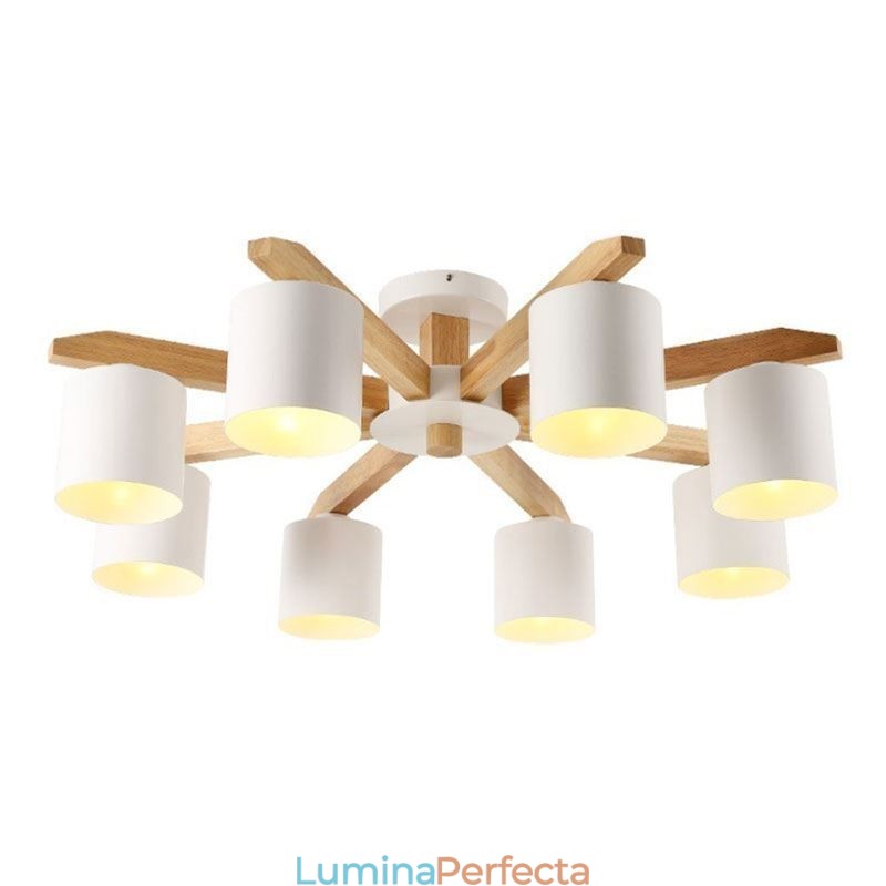 Lampă suspendată Nordic Log Macaron