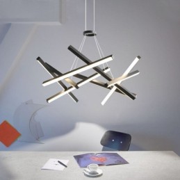Lampă modernă, simplă, cu suspendare, cu gel de silice, în formă de cuib de păsări