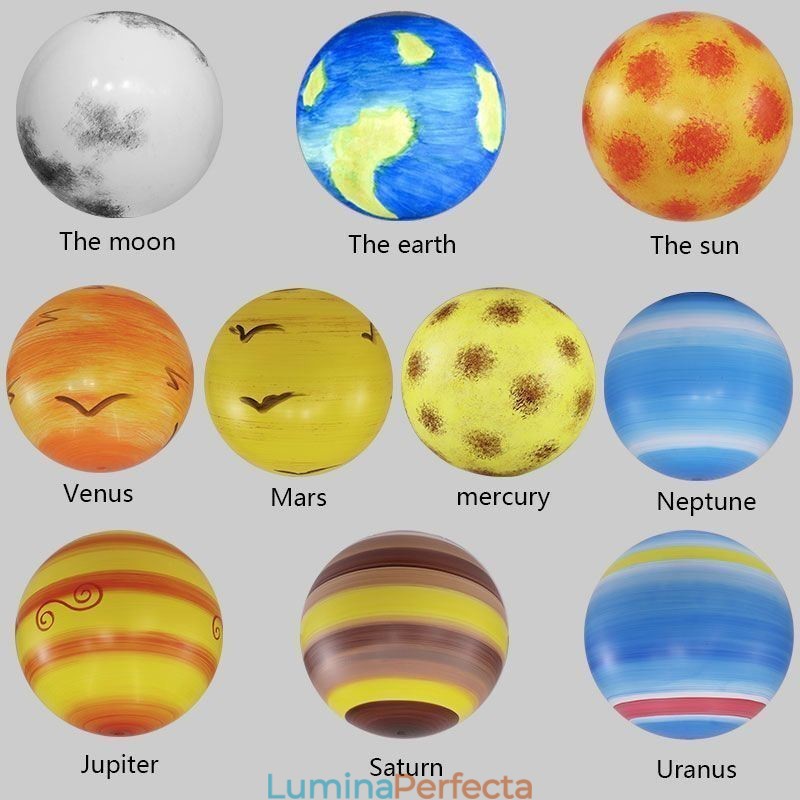 Lampă suspendată Nordic Planet Design Candelabru unic cu planete ale sistemului solar