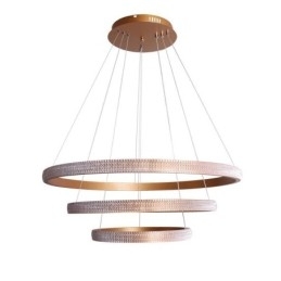 Lampă suspendată modernă din acrilic cu 3 inele 80+60+40cm