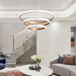 Lampă suspendată modernă din acrilic cu 3 inele 80+60+40cm