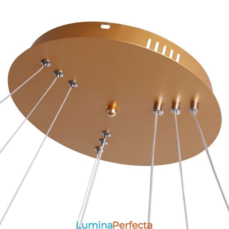 Lampă suspendată modernă din acrilic cu 3 inele 80+60+40cm