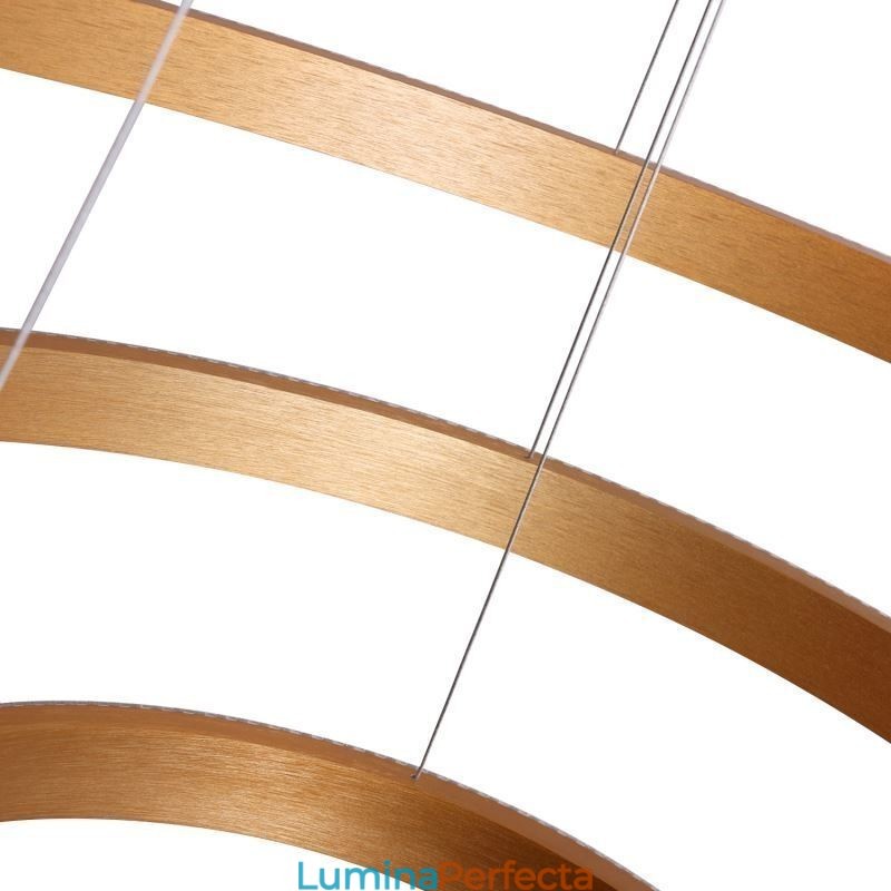 Lampă suspendată modernă din acrilic cu 3 inele 80+60+40cm