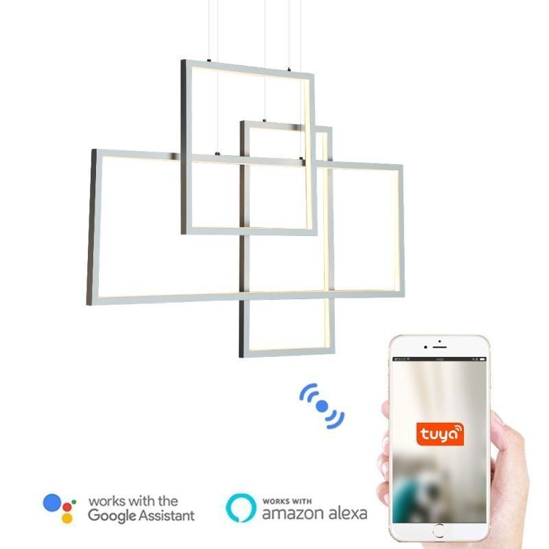Lampă de suspendare nordică Lampă de suspendare pătrată geometrică
