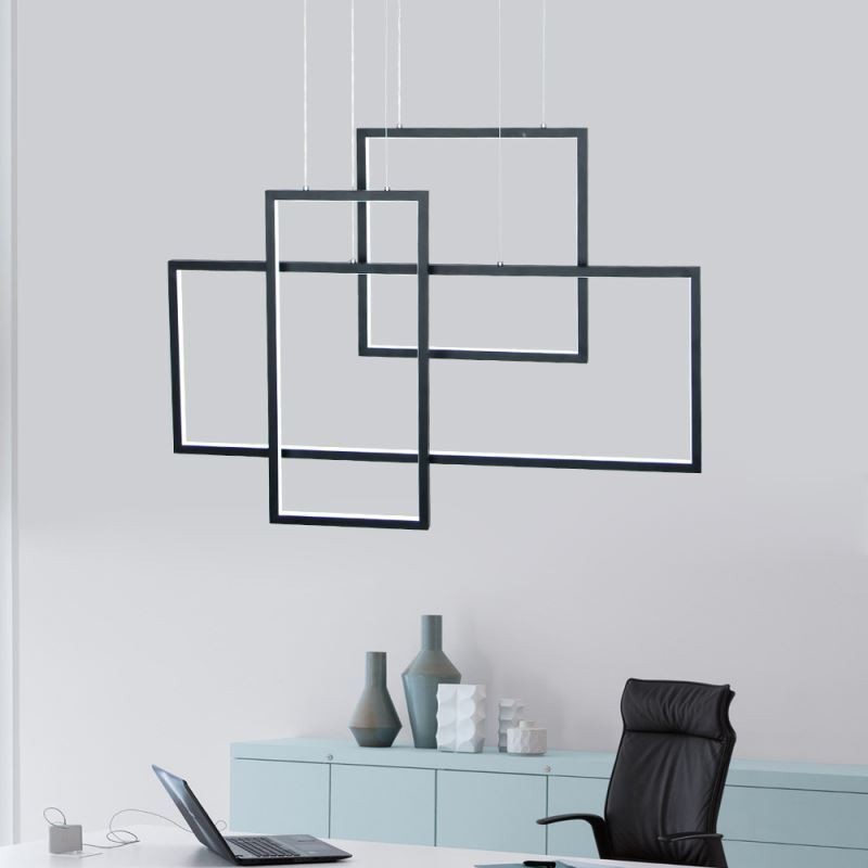 Lampă de suspendare nordică Lampă de suspendare pătrată geometrică
