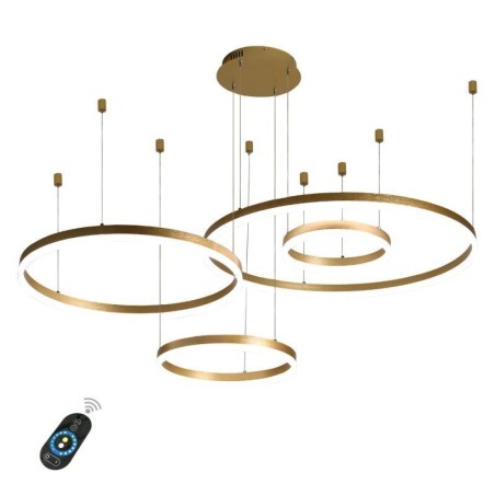 Lampă de suspendare postmodernă, acrilic, în formă de inel Lampă de suspendare postmodernă, acrilic, în formă de inel