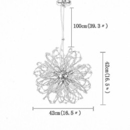 Candelabru elegant din cristal de păpădie