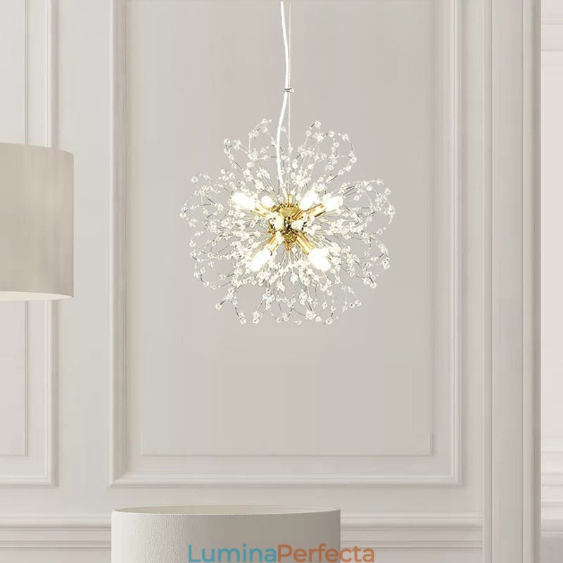 Candelabru elegant din cristal de păpădie