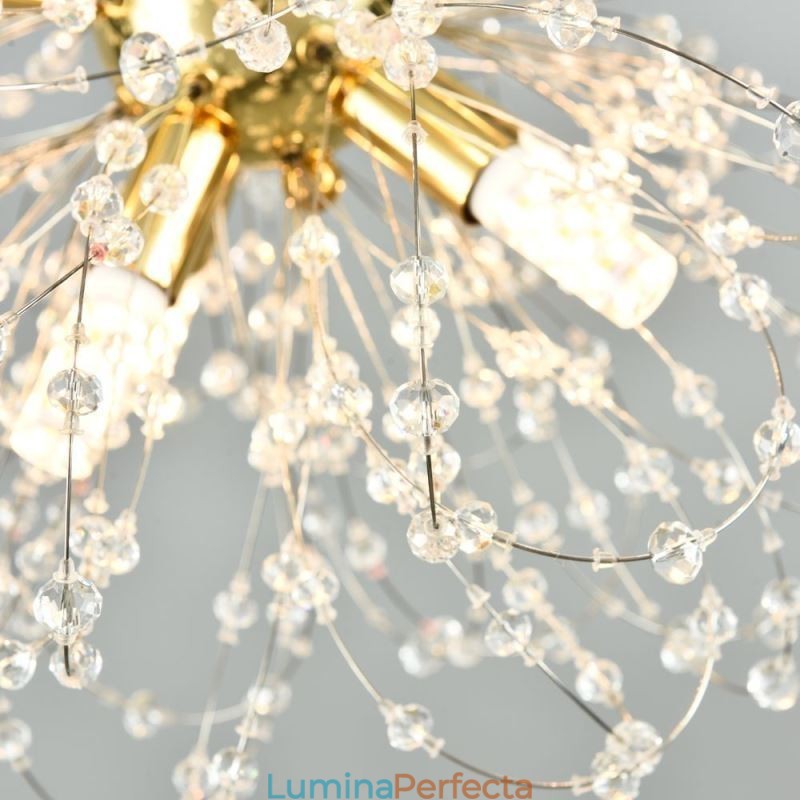 Candelabru elegant din cristal de păpădie