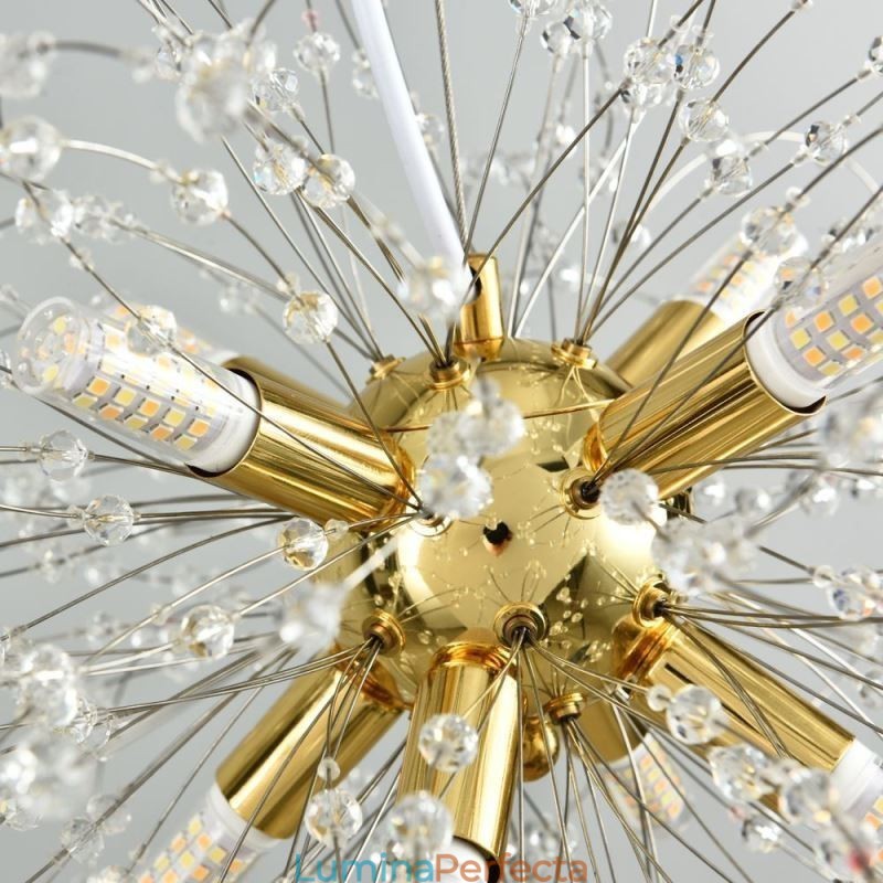 Candelabru elegant din cristal de păpădie