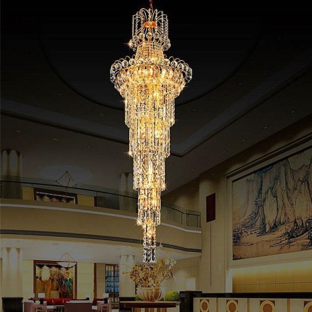Candelabru de cristal cu pandantiv lung european Candelabru de cristal cu pandantiv lung european