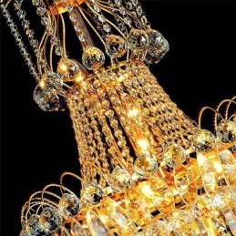 Candelabru de cristal cu pandantiv lung european