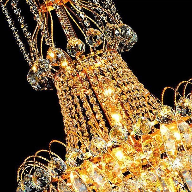 Candelabru de cristal cu pandantiv lung european