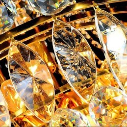 Candelabru de cristal cu pandantiv lung european