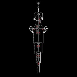 Candelabru de cristal cu pandantiv lung european