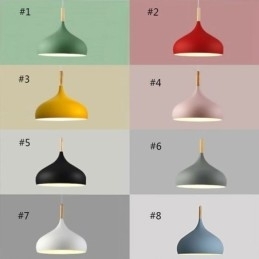 Lampă suspendată modernă Lampă macaron din aluminiu Lumină reglabilă acasă