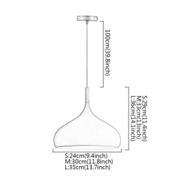 Lampă suspendată modernă Lampă macaron din aluminiu Lumină reglabilă acasă