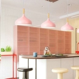 Lampă suspendată modernă Lampă macaron din aluminiu Lumină reglabilă acasă