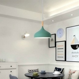 Lampă suspendată modernă Lampă macaron din aluminiu Lumină reglabilă acasă