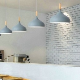 Lampă suspendată modernă Lampă macaron din aluminiu Lumină reglabilă acasă