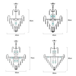 Candelabru conic modern, elegant, de cristal