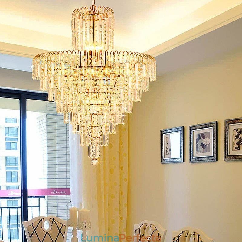 Candelabru conic modern, elegant, de cristal