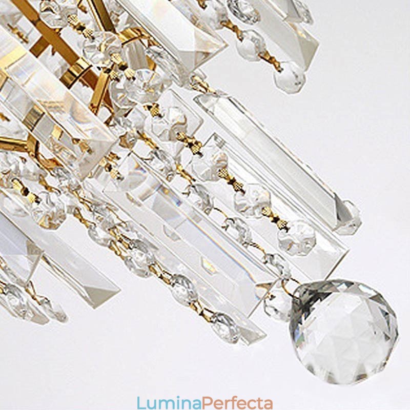 Candelabru conic modern, elegant, de cristal