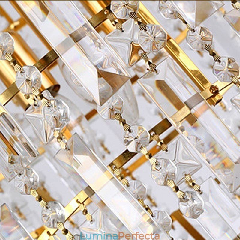 Candelabru conic modern, elegant, de cristal
