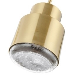Lampă suspendată din sticlă postmodernă Lampă cu cilindru auriu Lumină strălucitoare