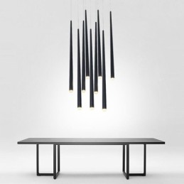 Lampă suspendată contemporană în formă de cilindru Iluminare ploaia de meteoriți