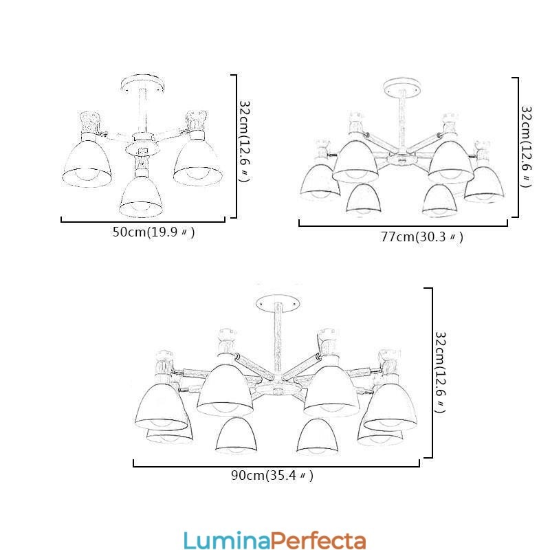 Candelabru creativ din lemn nordic Macaron
