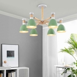 Candelabru creativ din lemn nordic Macaron