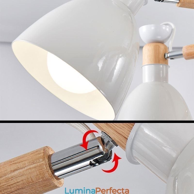 Candelabru creativ din lemn nordic Macaron