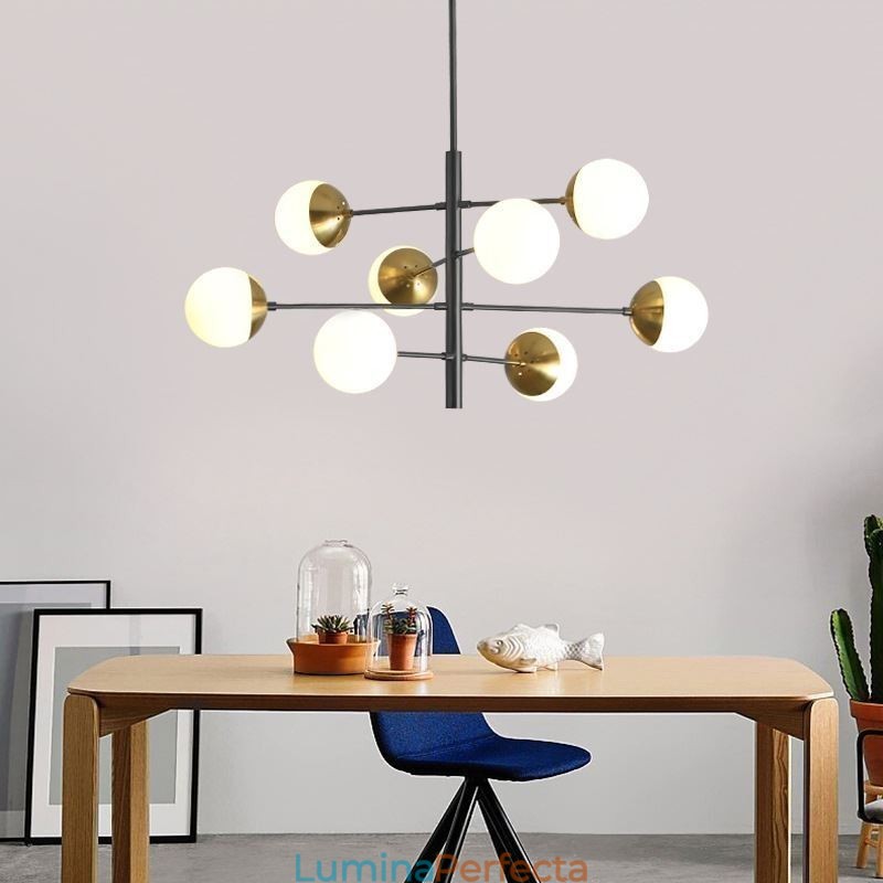 Lampă suspendată contemporană Magic Bean Sputnik Candelabru