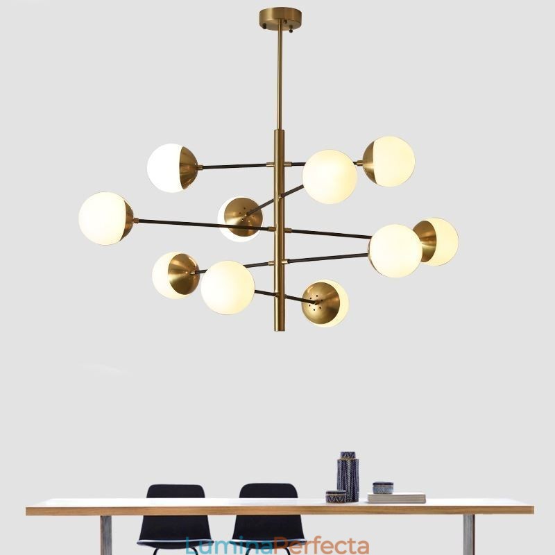 Lampă suspendată contemporană Magic Bean Sputnik Candelabru