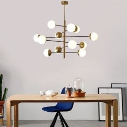 Lampă suspendată contemporană Magic Bean Sputnik Candelabru