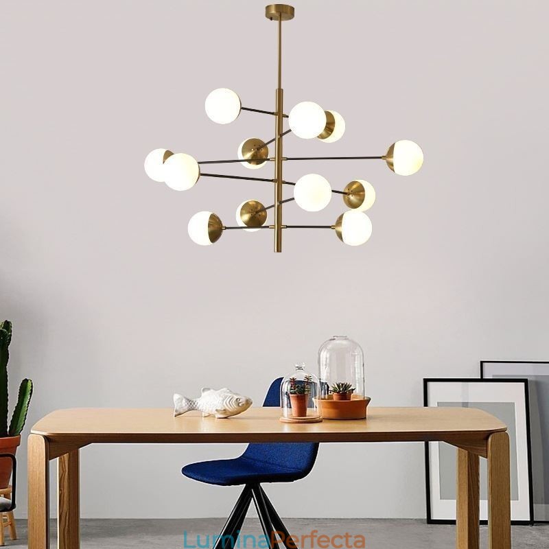 Lampă suspendată contemporană Magic Bean Sputnik Candelabru