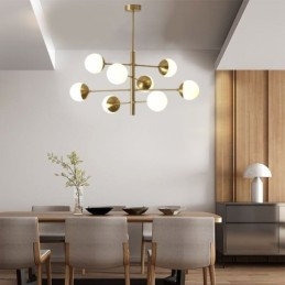 Lampă suspendată contemporană Magic Bean Sputnik Candelabru