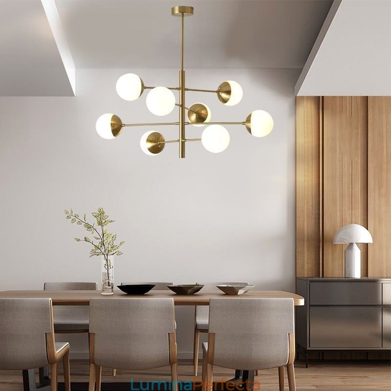 Lampă suspendată contemporană Magic Bean Sputnik Candelabru