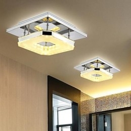 Montaj acrilic încastrabil 1 lumină oțel inoxidabil acrilic modern galvanizat