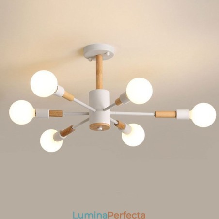 Lampă de suspendare nordică Creative Magic Bean Log Pendant Lampă Lampă de suspendare nordică Creative Magic Bean Log Pendant Lampă