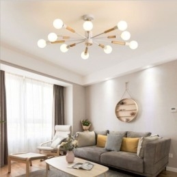 Lampă de suspendare nordică Creative Magic Bean Log Pendant Lampă