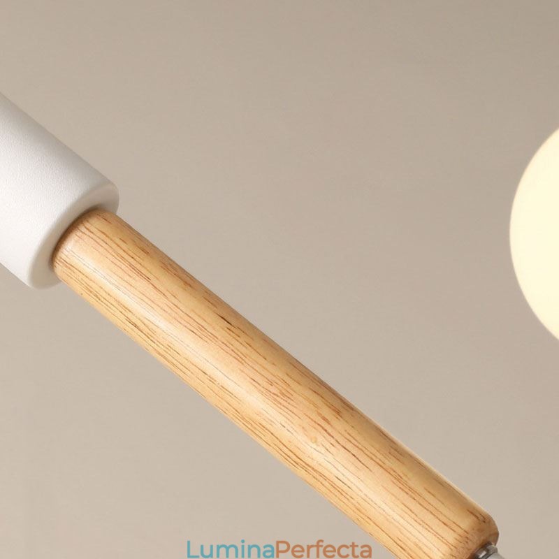 Lampă de suspendare nordică Creative Magic Bean Log Pendant Lampă