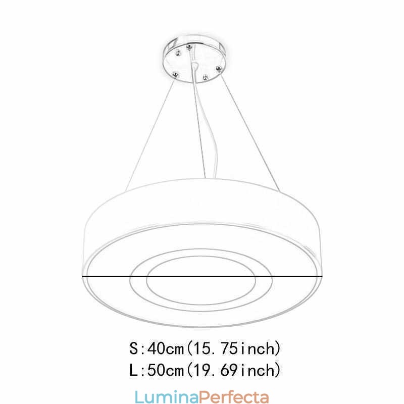 Lumină suspendată modernă, unică, lampă rotundă, lumină simplă, căldură