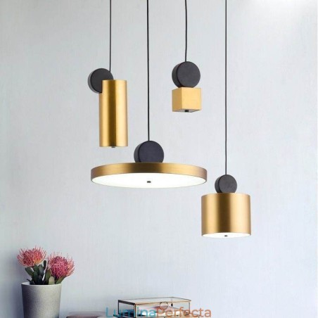 Lampă suspendată modernă Lampă acril nordică Iluminare cu geometrie