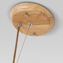Lampă de suspendare nordică creativă din lemn
